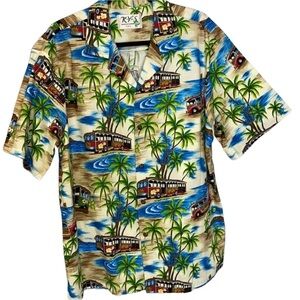 Vintage KY’S Hawaiian Beach Button Down Shirt